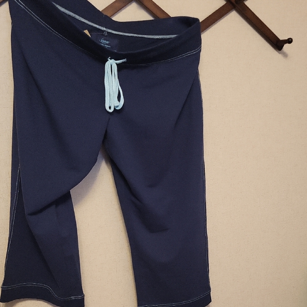 Soma Navy Shorts with Light Blue Drawstring